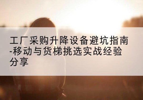 瓮安移动式升降机怎么选-工厂采购升降设备避坑指南-移动与货梯挑选实战经验分享